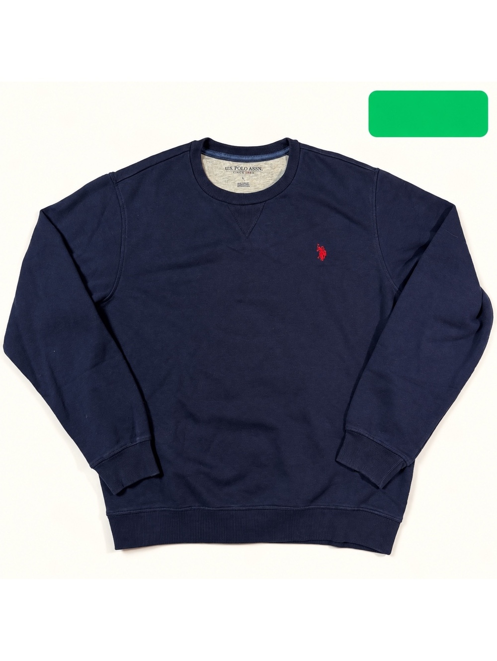 U.S. Polo Assn. Navy Luxury Feel Sweatshirt Size L